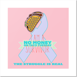 Taco Struggle - pastel lgt Posters and Art